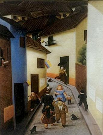 Quadro di Andrea Tirinnanzi Omaggio a Botero  - digital art tela 